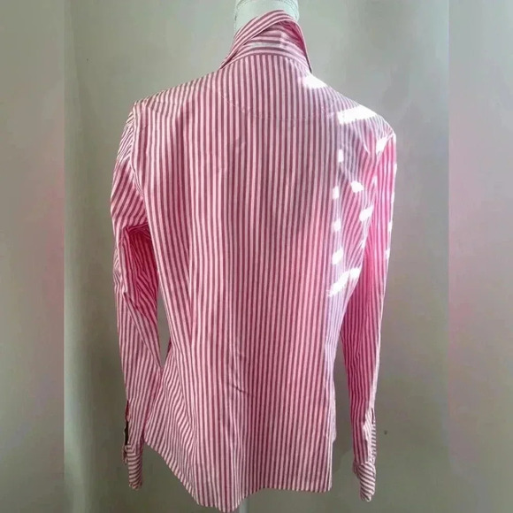 Lilly Pulitzer striped button down shirt Size 12 - Picture 4 of 12